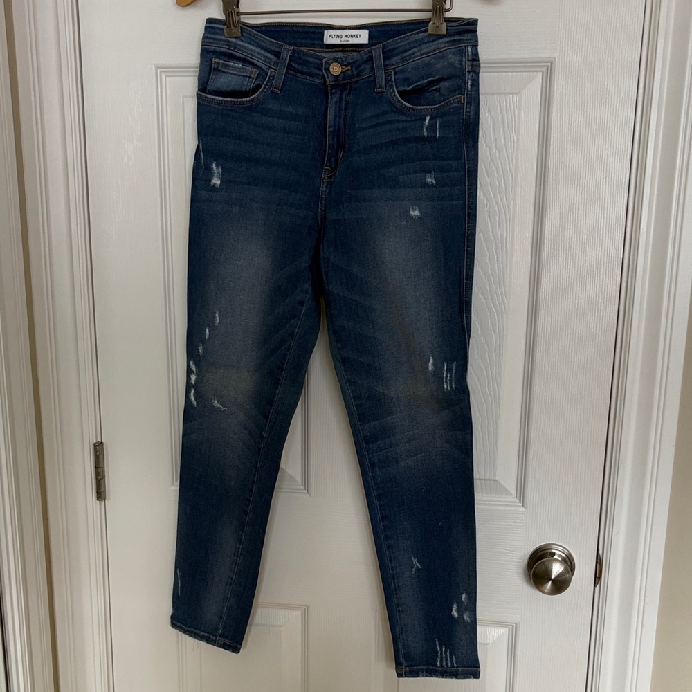 Flying Monkey Dark Blue Ankle length Skinny Jeans